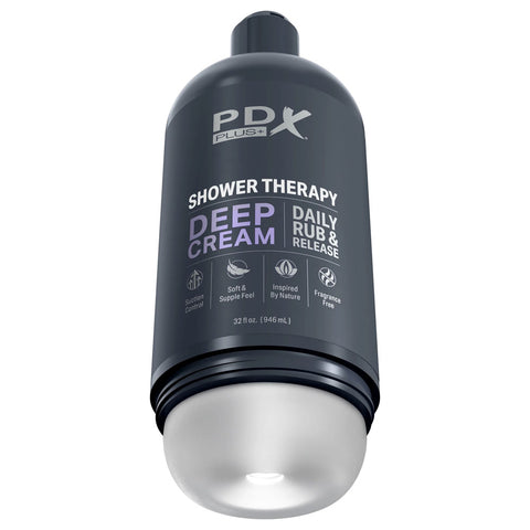 Pdx Plus Shower Therapy Deep Cream Discreet Stroker Strokers - Manual