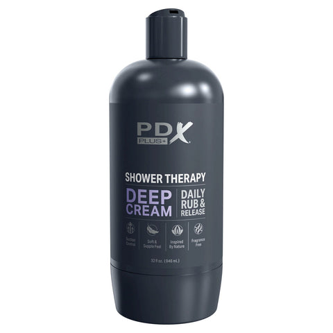 Pdx Plus Shower Therapy Deep Cream Discreet Stroker Strokers - Manual