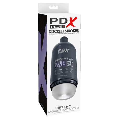 Pdx Plus Shower Therapy Deep Cream Discreet Stroker Strokers - Manual