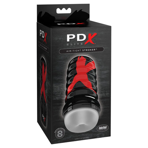 Pdx Elite Air Tight Stroker Frosted Adult Sex Toy Clear Strokers - Manual