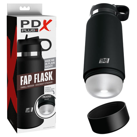 Pdx Plus Fap Flask Thrill Seeker Frosted Discreet Stroker > Sex Toys For Men > Masturbators Manual