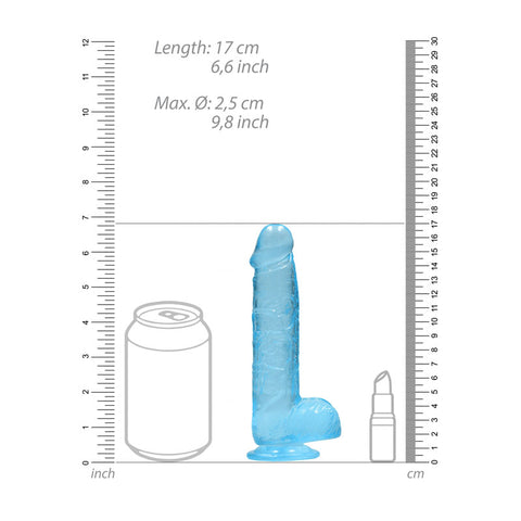 REALROCK 6'' Realistic Dildo With Balls - 15.2 cm Dong DONGS
