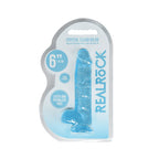 REALROCK Crystal Clear – 6 Inch Realistic Dildo With Balls > Dildos > Realistic Dildos