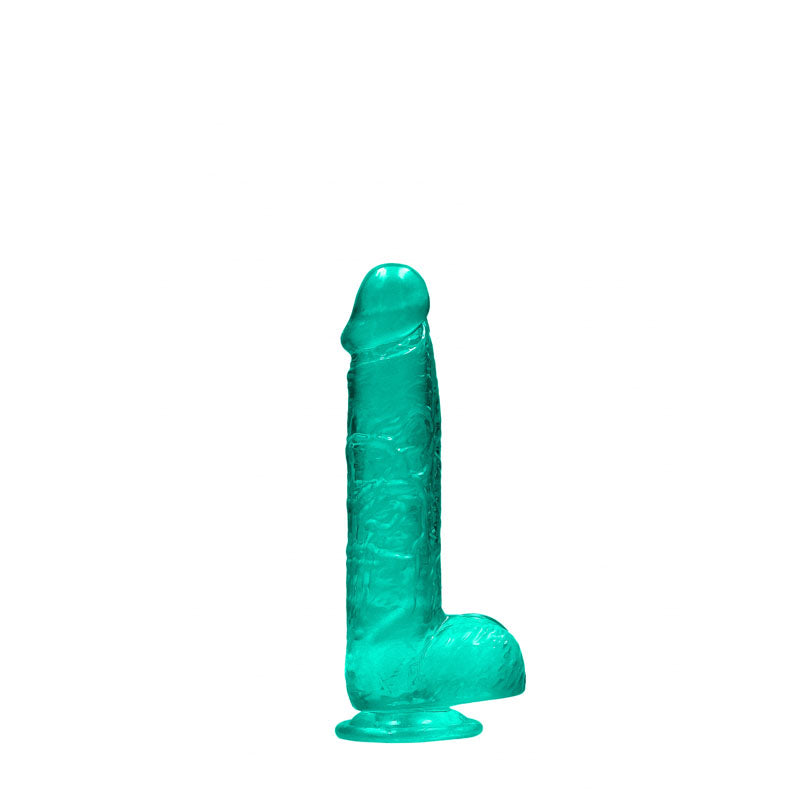 REALROCK Crystal Clear Turquoise – Realistic Suction Dildo DONGS