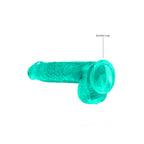 Realrock Crystal Clear 6 Inch Realistic Dildo with Balls – Suction Cup Dildo > Dildos > Realistic Dildos