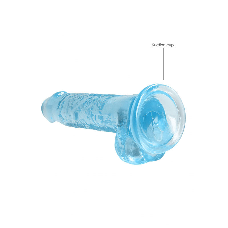 REALROCK Crystal Clear 7 Inch Realistic Dildo With Balls > Dildos > Realistic Dildos