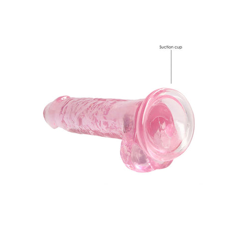 REALROCK 7'' Realistic Dildo With Balls - 17.8 cm Dong in Pink DONGS