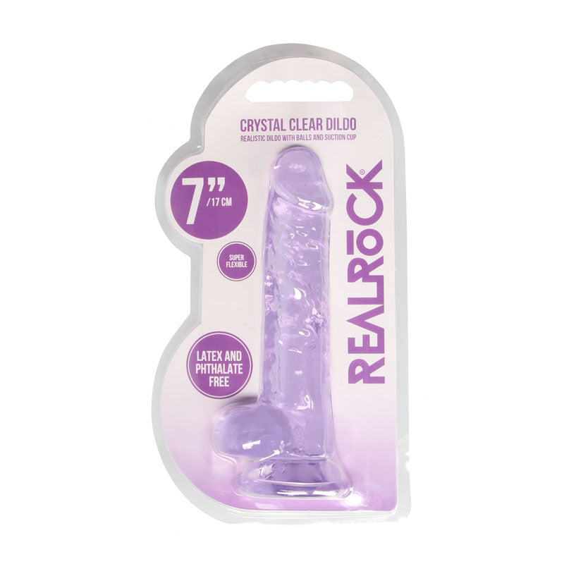 Realrock 7 Inch Realistic Dildo With Balls 17.8 Cm Dong DONGS