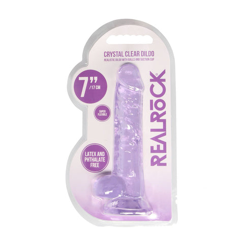 Realrock 7 Inch Realistic Dildo With Balls 17.8 Cm Dong DONGS