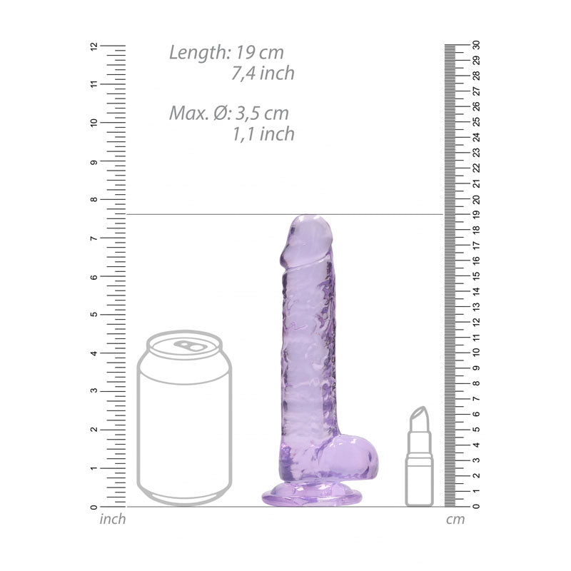 Realrock 7 Inch Realistic Dildo With Balls 17.8 Cm Dong DONGS