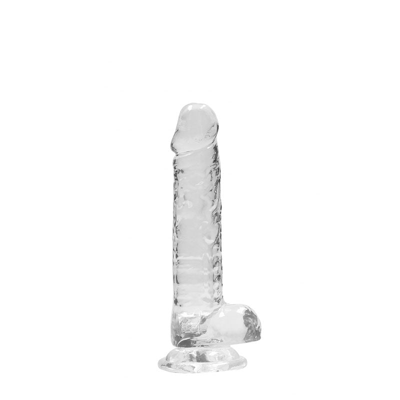 REALROCK 7'' Realistic Dildo With Balls - 17.8 cm Dong in Clear DONGS