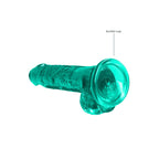 REALROCK Crystal Clear 7 Inch Realistic Dildo with Balls – Body-Safe Dildo > Dildos > Realistic Dildos