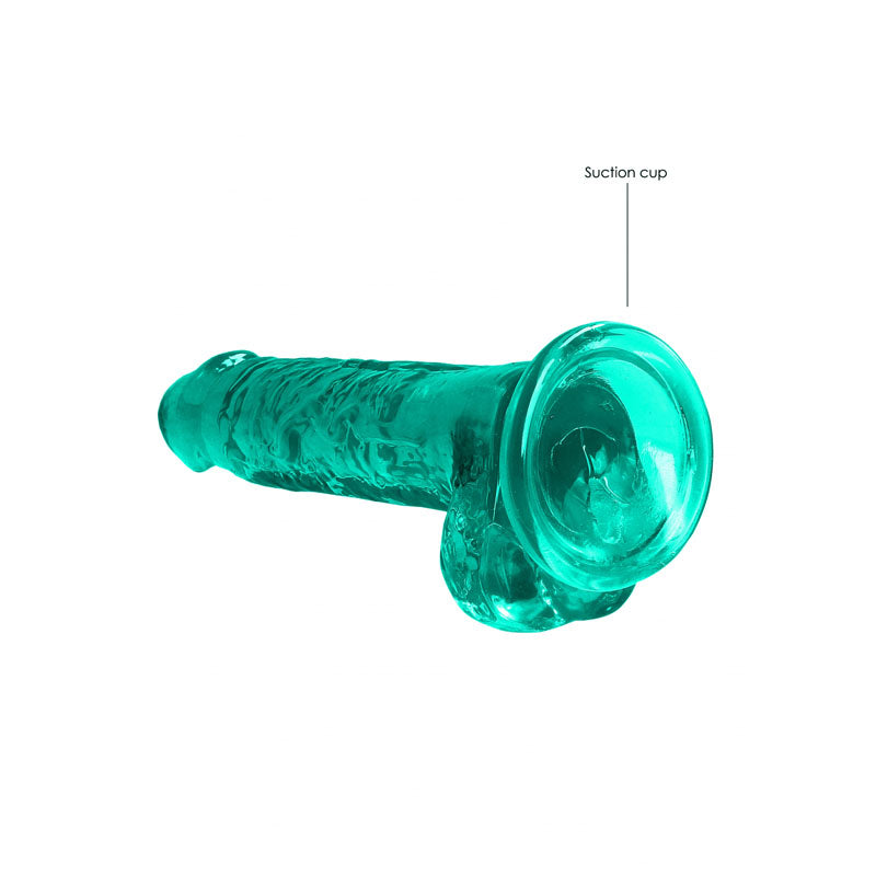 REALROCK Crystal Clear 7 Inch Realistic Dildo with Balls – Body-Safe Dildo > Dildos > Realistic Dildos