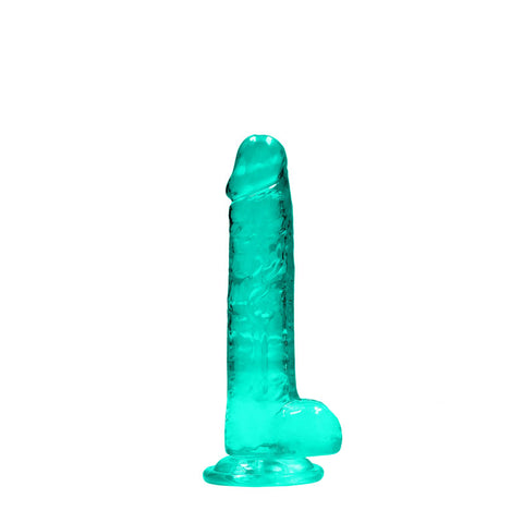Realrock 7 Inch Realistic Dildo With Balls Turquoise 17.8 Cm Dong DONGS