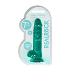 REALROCK Crystal Clear 7 Inch Realistic Dildo with Balls – Body-Safe Dildo > Dildos > Realistic Dildos