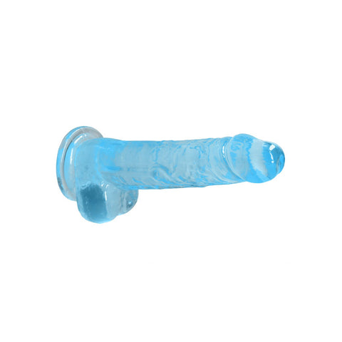 REALROCK 8'' Realistic Dildo With Balls - 20.3 cm Dong in Blue DONGS