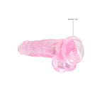 Realrock Crystal Clear 8 Inch Body-Safe Phthalate-Free Realistic Dildo with Balls > Dildos > Realistic Dildos