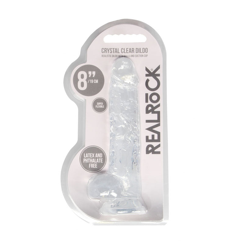 Realrock 8 Inch Realistic Dildo With Balls 20.3 Cm Dong DONGS