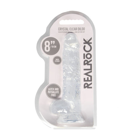 Realrock 8 Inch Realistic Dildo With Balls 20.3 Cm Dong DONGS