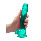 Realrock Crystal Clear 8 Inch Realistic Dildo With Balls – Body-Safe Dildo > Dildos > Realistic Dildos
