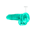 Realrock Crystal Clear 8 Inch Realistic Dildo With Balls – Body-Safe Dildo > Dildos > Realistic Dildos