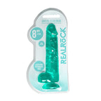 Realrock Crystal Clear 8 Inch Realistic Dildo With Balls – Body-Safe Dildo > Dildos > Realistic Dildos