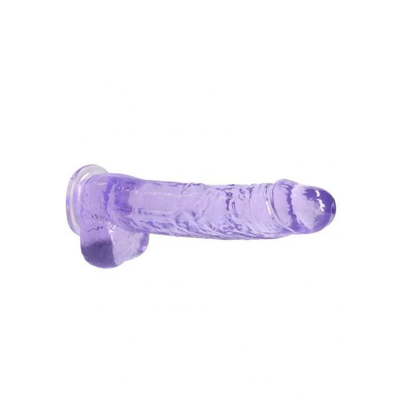 RealRock Crystal Clear 9 Inch Realistic Dildo With Balls - Suction Cup Dildo > Dildos > Realistic Dildos