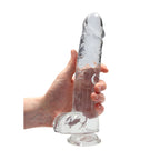 RealRock Crystal Clear 9 Inch Body-Safe Phthalate-Free TPE Realistic Dildo With Balls > Dildos > Realistic Dildos