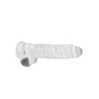 RealRock Crystal Clear 9 Inch Body-Safe Phthalate-Free TPE Realistic Dildo With Balls > Dildos > Realistic Dildos