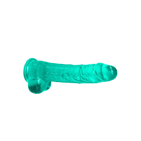 REALROCK Realistic Dildo With Balls 9IN - Crystal Clear Design DONGS