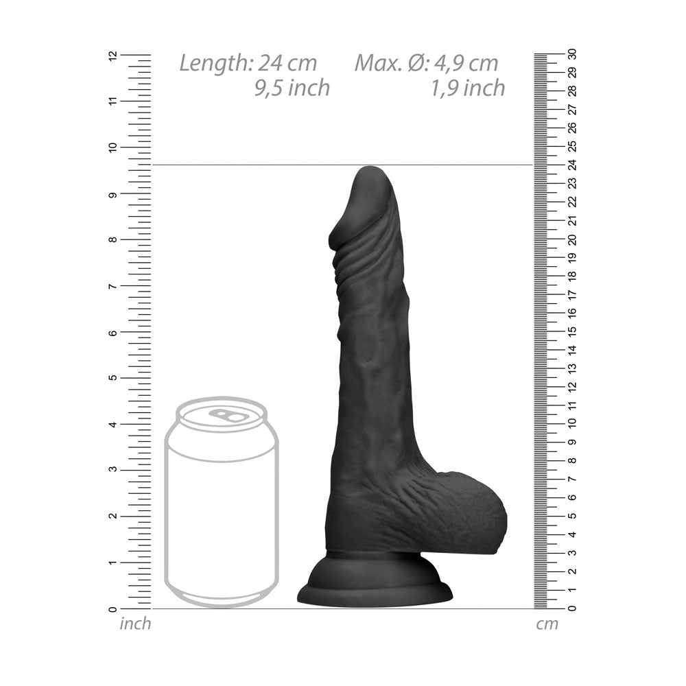 RealRock 9 Inch Realistic Dong with Balls – Lifelike Phthalate-Free Dildo > Dildos > Realistic Dildos