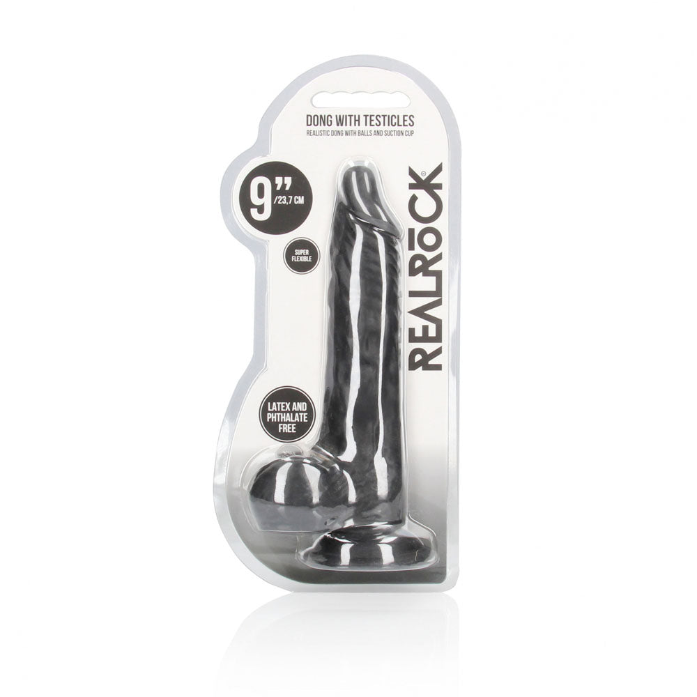 RealRock 9 Inch Realistic Dong with Balls – Lifelike Phthalate-Free Dildo > Dildos > Realistic Dildos