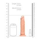 RealRock 10 Inch Realistic Dong With Testicles Flesh > Dildos > Large Dildos