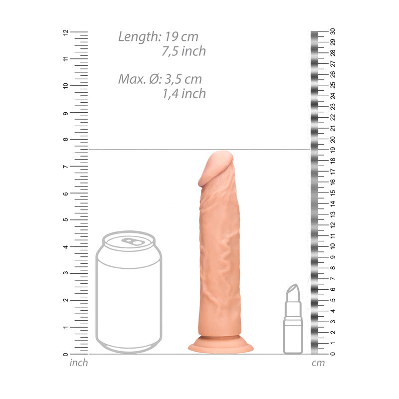 RealRock 10 Inch Realistic Dong With Testicles Flesh > Dildos > Large Dildos