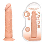 RealRock Realistic 9 Inch Phthalate-Free Silicone Dildo with Veins and Head Design Flesh > Dildos > Realistic Dildos