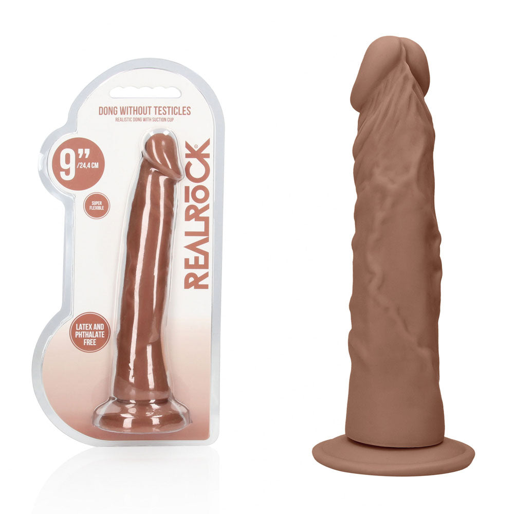 REALROCK 9 Inch Realistic Phthalate-Free Dildo Tan > Dildos > Realistic Dildos Main image