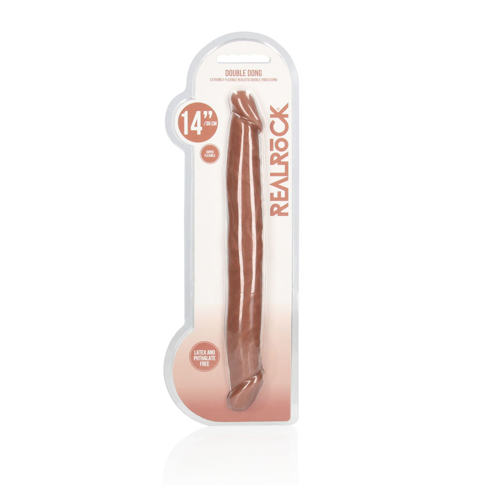 RealRock 14 Inch Double Dildo – Lifelike Phthalate-Free Double Dong > Dildos > Double Dildos