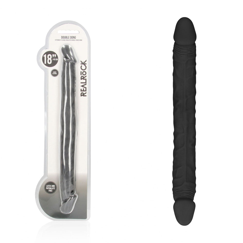 Realrock 18 Inch Double Dildo – Lifelike Phthalate-Free Double Dong > Dildos > Double Dildos