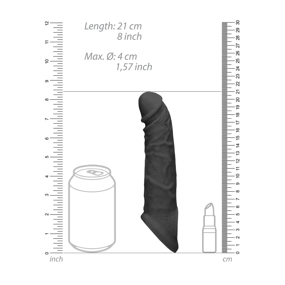 RealRock 8 Inch Penis Sleeve – Body-Safe Phthalate-Free Sleeve Secondary image