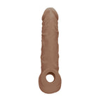 Realrock 8 Inch Realistic Penis Extender with Rings – Penis Extension Sleeve > Sex Toys For Men > Penis Sleeves