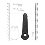 Realrock Realistic Penis Extender 9 Inch Phthalate-Free Penis Extension Sleeve > Sex Toys For Men > Penis Sleeves