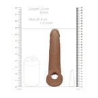 RealRock 9 Inch Penis Sleeve – Phthalate-Free Body-Safe Sleeve > Sex Toys For Men > Penis Sleeves