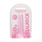 REALROCK Crystal Clear Dildo With Suction Cup – 13.5 cm Dildo > Dildos > Slim Dildos