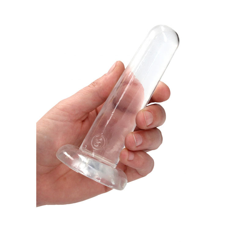 REALROCK Crystal Clear Dildo With Suction Cup – 13.5 cm Dildo Secondary image