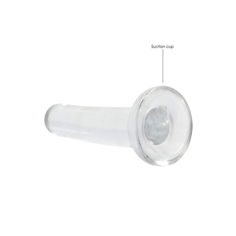 REALROCK Crystal Clear Dildo With Suction Cup – 13.5 cm Dildo > Dildos > Slim Dildos