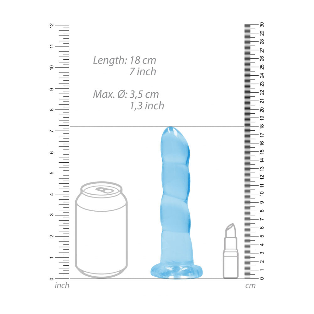 RealRock Crystal Clear 17 cm Dildo with Suction Base > Dildos > Realistic Dildos