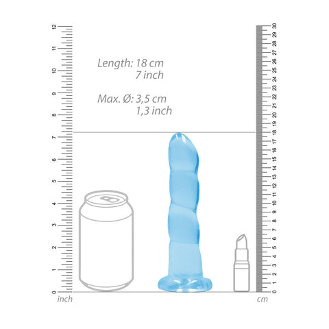 RealRock Crystal Clear 17 cm Dildo with Suction Base > Dildos > Realistic Dildos