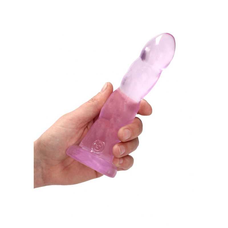 REALROCK Crystal Clear Dildo With Suction Cup – Non Realistic Dildo Secondary image