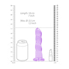 REALROCK Crystal Clear Dildo With Suction Base – Non Realistic Dildo > Dildos > Neutral Dildos