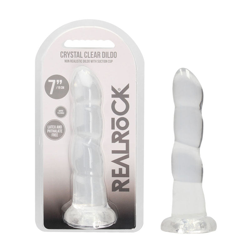 RealRock Clear Dildo with Suction Base – Non-Realistic Dildo Default Title > Dildos > Neutral Dildos
